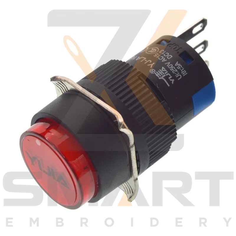 Кнопка перемикач самоповертається без лампи китайські запчастини для вишивки EDH06-YJ-LA16G-11 EDH06-YJ-LA16R-11